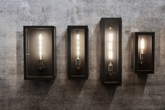 Windor Outdoor Box Light | Antique Black | Cressida & Rose