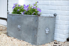 Traditional Georgian Style Handcrafted Galvanised Steel Trough Planter