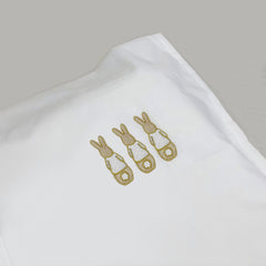 Children's Cotton Bed Linen Set- Green Bunnies, Cotton & Company