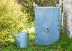 Small Traditional Georgian Style Handcrafted Galvanised Steel Water Butt
