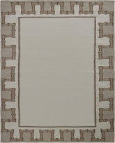 Greek Key Design Handwoven Rug | Cream & Taupe | Jennifer Manners x Salvesen Graham