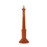 Round Column Lamp Base Wth High Gloss Finish In Orange H65cm | Kelling Home