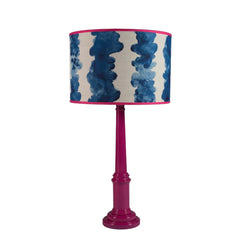 Round Column Lamp Base Wth High Gloss Finish In Fuchsia Pink H65cm | Kelling Home