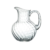 Crystal Water Jug with Ripple Design & Gold Rim | The Vintage List