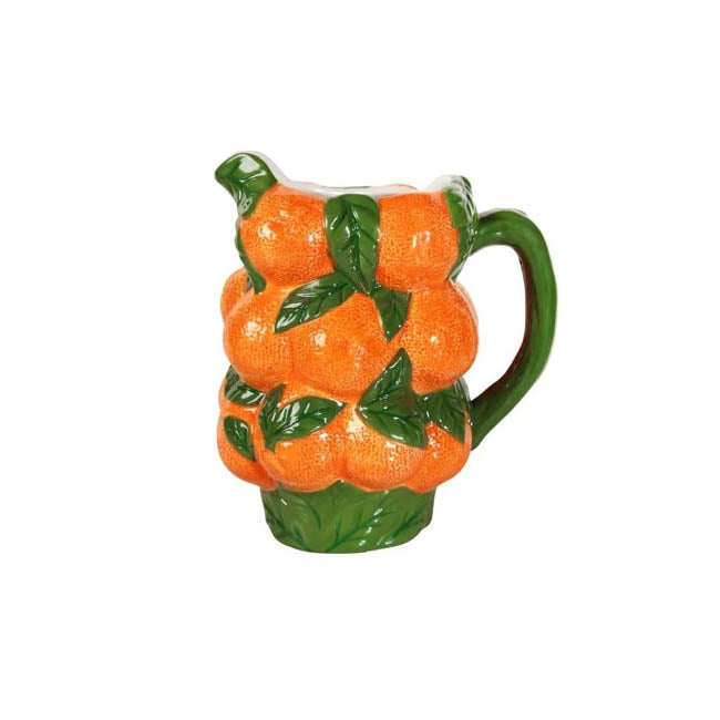 Large Ceramic Jug Decorated With Oranges | Casa JJ