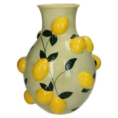 Lemon & On Stoneware Vase | Casa JJ