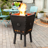 Handcrafted Galvanised Steel Firepit & Grill