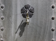 Small Traditional Georgian Style Handcrafted Galvanised Steel Water Butt