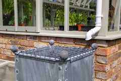 Large Traditional Georgian Style Handcrafted Galvanised Steel Water Butt