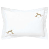 Children's Cotton Bed Linen Set- Pink Rocking Horse, Cotton & Company