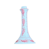 Hand Painted Candlestick | Pink Garland | Mews Furnishings
