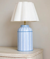 Blue & White Fern Design Lamp base | Patton House