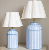 Blue & White Fern Design Lamp Base - Small & Large