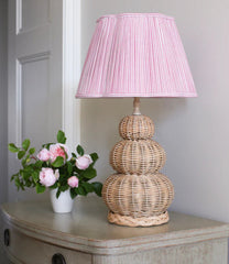 Three Ball Rattan Lamp Base | Patton House