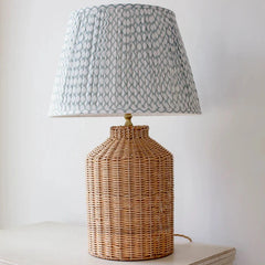 Rattan Milk Churn Lamp Base in Natural | Patton House