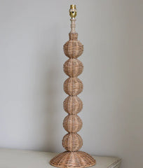 Bobbin Rattan Lamp Base | Tall | Patton House