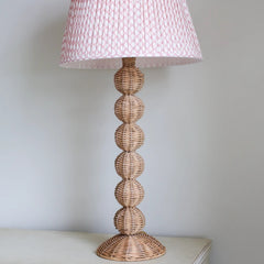 Bobbin Rattan Lamp Base- Tall