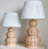Three Ball Rattan Lamp Base- Small & Large
