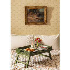 Rattan Breakfast Tray | Green | Casa JJ