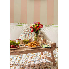 Rattan Breakfast Tray | Pink | Casa JJ
