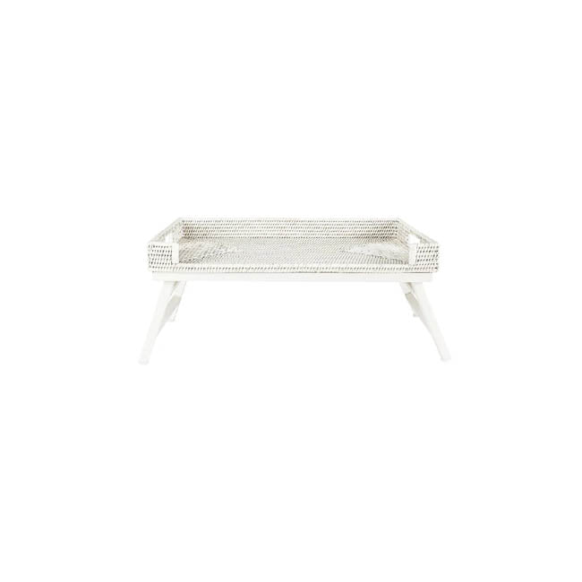 Rattan Breakfast Tray | White | Casa JJ