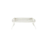 Rattan Breakfast Tray | White | Casa JJ