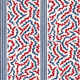 Twist & Stripe | Red and Blue Wallpaper | Mews Furnishings