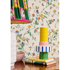 Striped Bud Vase | Blue, Green, Yellow & Pink I Casa JJ