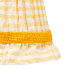 Yellow Striped Empire Lampshade with Frill | Rosana Lonsdale