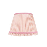 Pink Striped Empire Lampshade with Frill | Rosana Lonsdale
