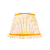 Yellow Striped Empire Lampshade with Frill | Rosana Lonsdale