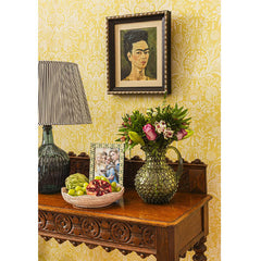 Round Rattan Scalloped Tray | Pink | Casa JJ