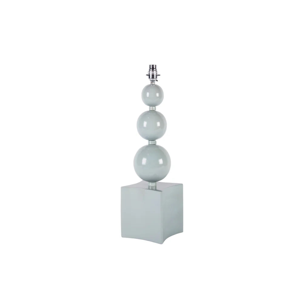 Triple Ball Table Lamp with High Gloss Finish | Light Grey | Kelling Home