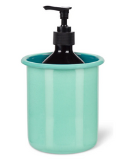 Enamel Utensil Holder in Eau De Nil / Petrol Blue, British Colour Standard