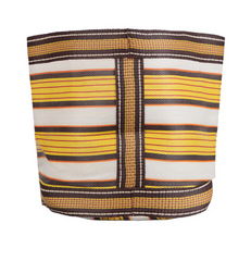 Large 25cm Eco Woven Plant Pot Cover in Tuscan Yellow, Pearl & Rose Beige, British Colour Standard