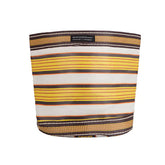Large 25cm Eco Woven Plant Pot Cover in Tuscan Yellow, Pearl & Rose Beige, British Colour Standard