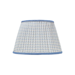 Rosana Lonsdale Blue & Cream Striped Gathered Straight Empire Lampshade
