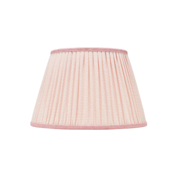 Rosana Lonsdale Pink & Cream Striped Gathered Straight Empire Lampshade