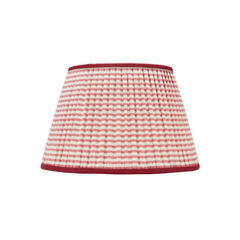 Rosana Lonsdale Red & Cream Striped Gathered Straight Empire Lampshade