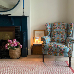 Jennifer Manners Antibes Flatwoven Rose PInk Rug