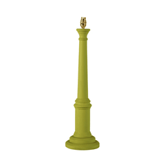 Round Column Lamp Base Wth High Gloss Finish In Green H65cm | Kelling Home