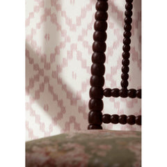 Serra Sol Pink Wallpaper | Ikat Chevron | Mews Furnishings