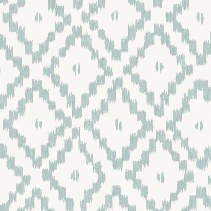 Serra Sol Sage Green Wallpaper | Ikat Chevron | Mews Furnishings