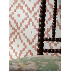 Serra Sol Terracotta Wallpaper | Ikat Chevron | Mews Furnishings