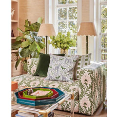 Small Octagon Lacquered Tray | Blue Teal | Casa JJ