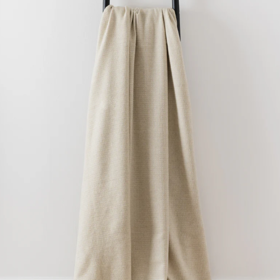 Large Green Throw | Merino Wool | Isle Mill | Clove Moss