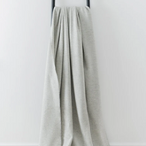 Large Light Grey Throw | Merino Wool | Isle Mill | Clove Silver