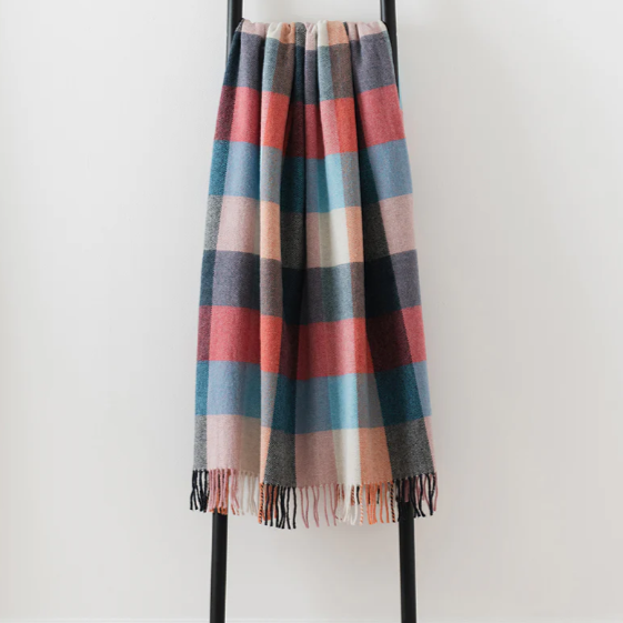 Large Ivory Throw | Merino Wool | Isle Mill | Clove Snowcap