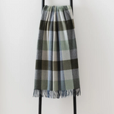 Green Check Throw | Merino Wool | Isle Mill | Dunira Sorbet