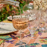 Set of 4 Crystal Daphne Wine Glasses | Lens Design | Vintage List